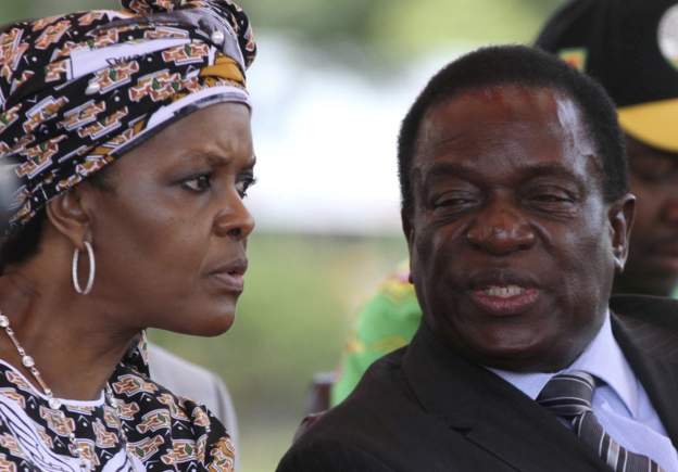 Grace Mugabe and Emmerson Mnangagwa were vying for the presidency